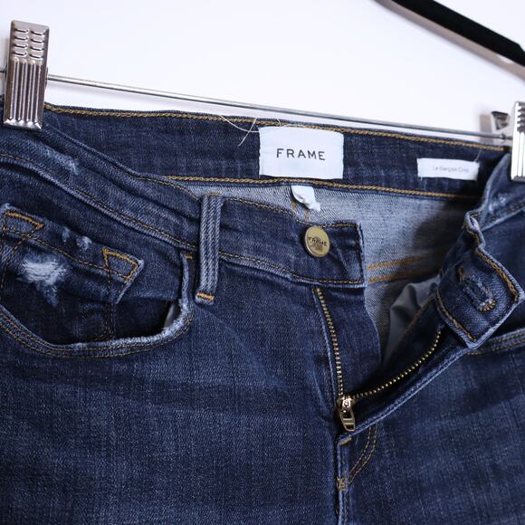 FRAME Le Garçon Crop Jean Covant Mid Rise Straight Leg Cropped Denim Women's 23 - Picture 6 of 11